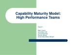 Capability Maturity Model: High Performance Teams - slide 1