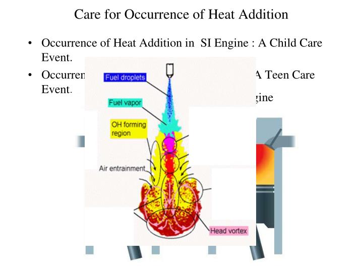 care for occurrence of heat addition