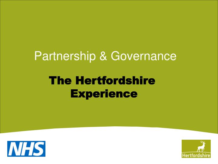 partnership governance