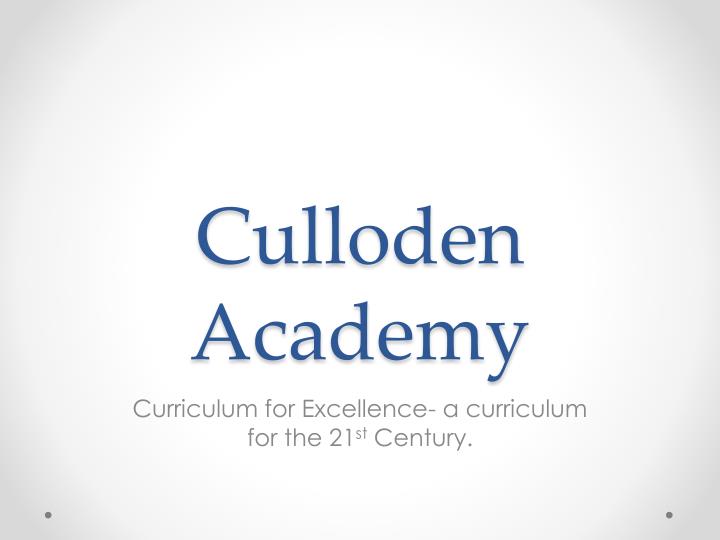 culloden academy