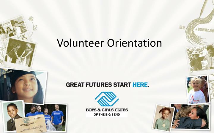 volunteer orientation