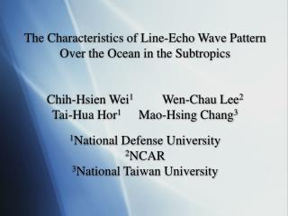 Line Echo Wave Pattern (LEWP)