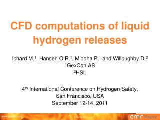 CFD computations of liquid hydrogen releases