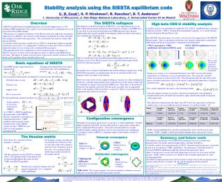 Stability analysis using the SIESTA equilibrium code