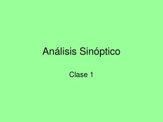 an lisis sin ptico