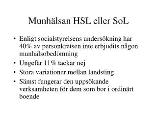 munh lsan hsl eller sol