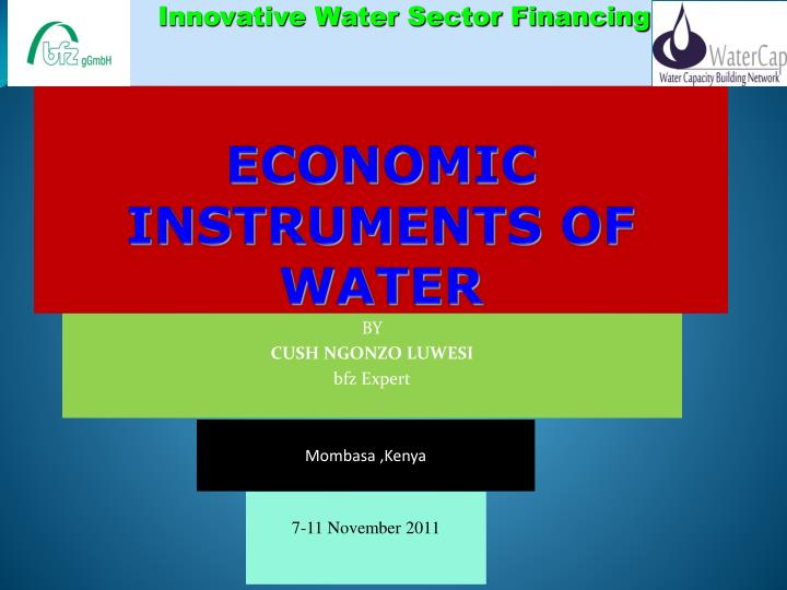 economic instruments of water
