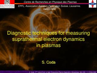 Diagnostic techniques for measuring suprathermal electron dynamics in plasmas