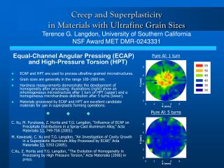 Equal-Channel Angular Pressing (ECAP) and High-Pressure Torsion (HPT)