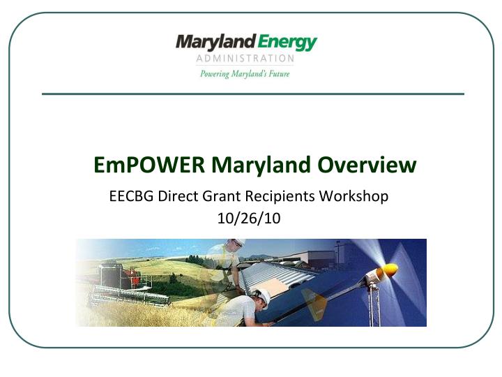 empower maryland overview