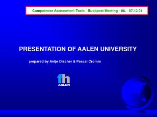 Competence Assessment Tools - Budapest Meeting - 06. - 07.12.01