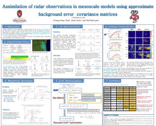 Assimilation of radar observations in mesoscale models using approximate