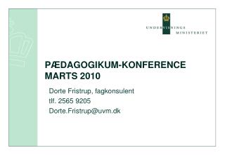 p dagogikum konference marts 2010