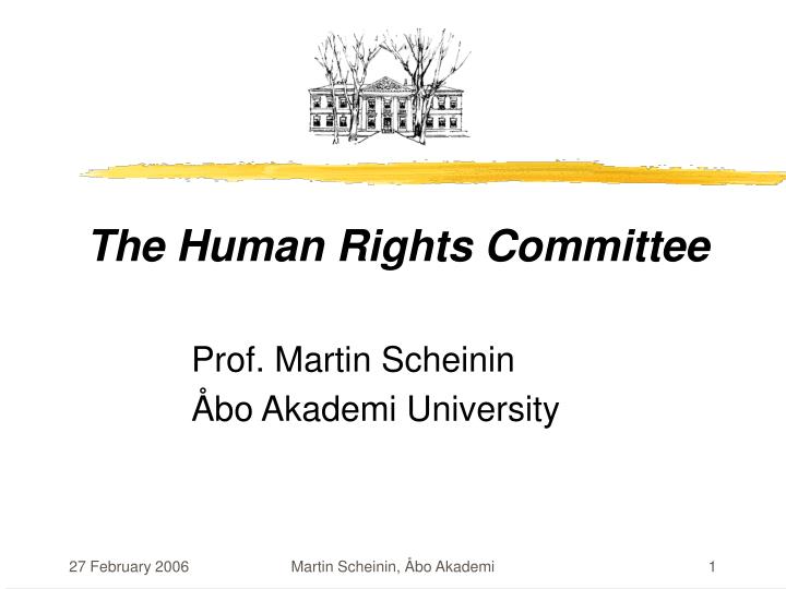 the human rights committee