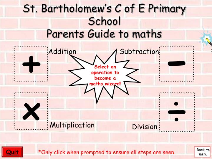 st bartholomew s c of e primary school parents guide to maths