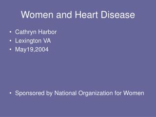 Women and Heart Disease