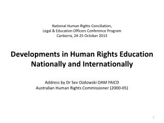 Why Human Rights Education (HRE)?