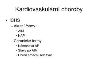 kardiovaskul rn choroby