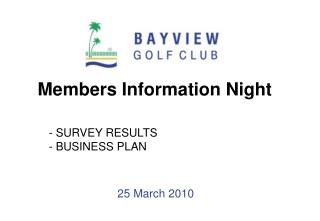 Members Information Night