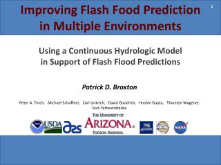 Improving Flash Food Prediction in Multiple Environments