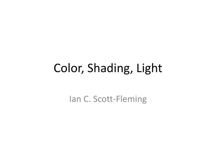 color shading light