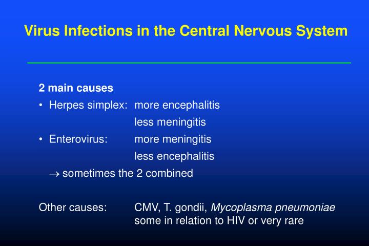 virus infections in the central nervous system