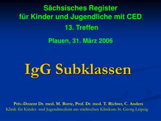 igg subklassen