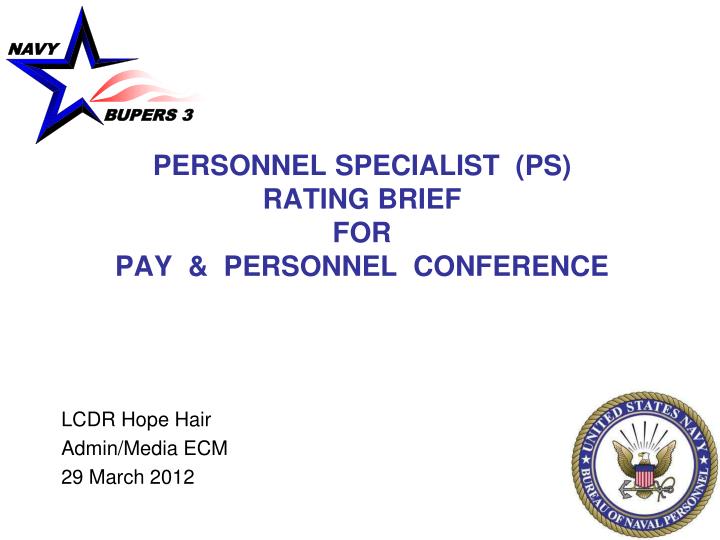personnel specialist ps rating brief for pay personnel conference