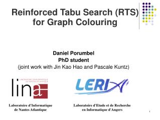 Reinforced Tabu Search (RTS) for Graph Colouring