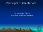 Participant Expectations - slide 1