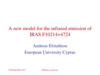 A new model for the infrared emission of IRAS F10214+4724