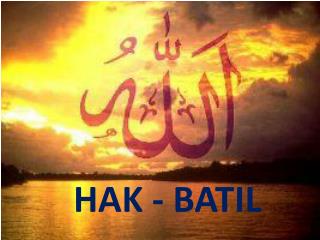 hak batil