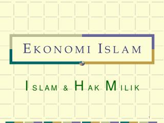 e k o n o m i i s l a m