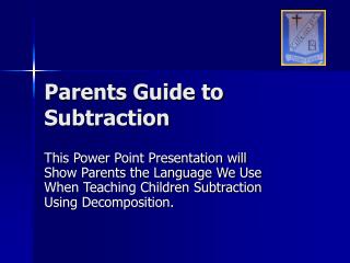 Parents Guide to Subtraction