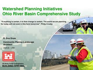 Watershed Planning Initiatives Ohio River Basin Comprehensive Study