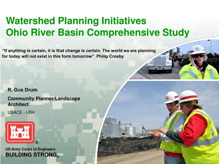 watershed planning initiatives ohio river basin comprehensive study