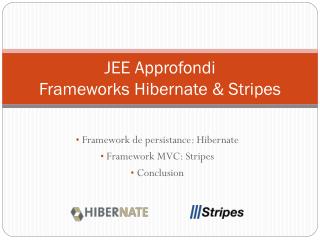 jee approfondi frameworks hibernate stripes