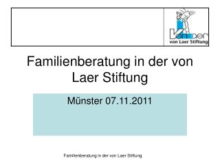 familienberatung in der von laer stiftung