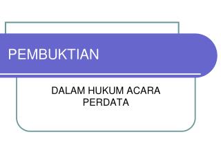 pembuktian