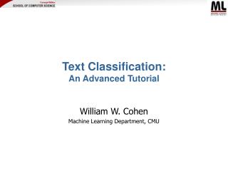 Text Classification: An Advanced Tutorial