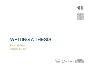 Writing a Thesis