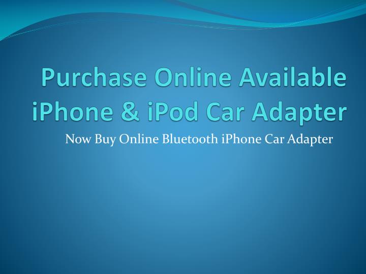 purchase online available iphone ipod car adapter