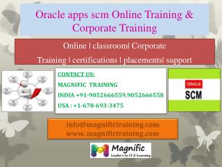 ORACLE APPS SCM online training in canada