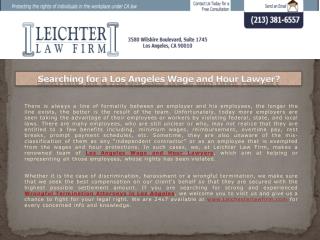 Searching for a Los Angeles Wage and Hour Lawyer?