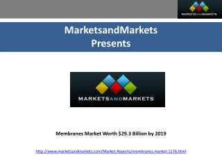 Membranes Market worth $29.3 Billion by 2019