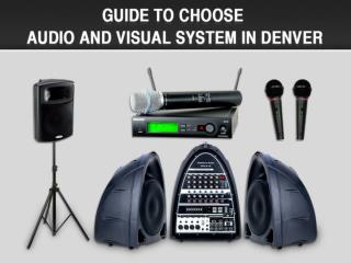 Sound System Rental Denver - Denver Laptop Rental