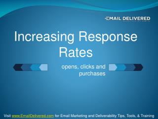 Increase your Response Rates