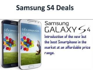 Samsung S4 Deals- Grab This Offer Which Is Economically Chea