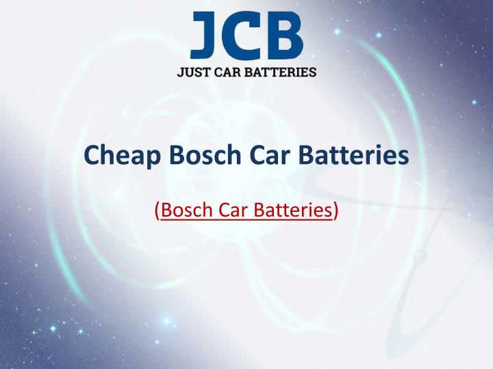 cheap bosch car batteries