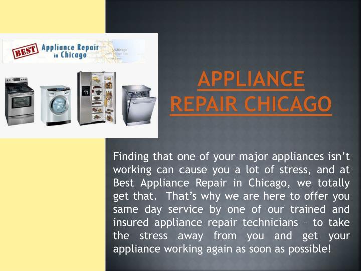 appliance repair chicago